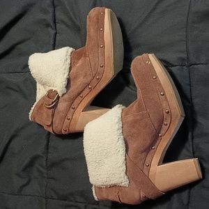 Nine West Brown Western Boots 8m